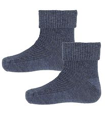 Minymo Chaussettes - 2 Pack - Bleu Chin