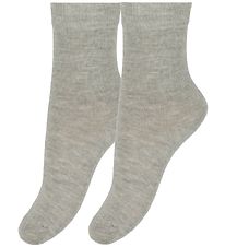 Minymo Socken - 2er-Pack - Graumeliert