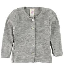 Engel Cardigan - Wool/Silk - Grey Melange