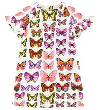 Young Versace Dress - Sweat - White w. Butterflies