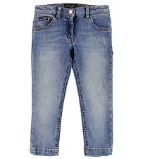 Dolce & Gabbana Jeans - Ljós gallabuxnablátt M. Bleikt