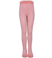 Melton Tights - Bamboo - Rose w. Glitter