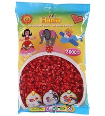 Hama Midi Beads - 3000 pcs - 22 Christmas red