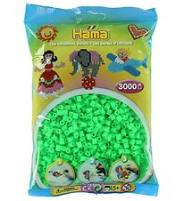 Hama Midi Beads - 3000 pcs - 42 Fluorescent Green