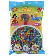 Hama Midi Beads - 3000 pcs - Multicolour Glitter