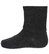 GoBabyGo Non-Slip Socks - Bamboo - Dark Grey