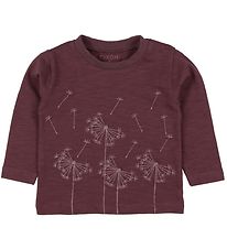 Fixoni Blouse - Plum w. Print/Glitter