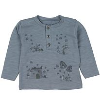 Fixoni Pullover - Grau m. Print