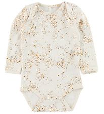 Soft Gallery Bodysuit L/S - Bob - Mini Splash - Ivory