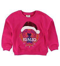 Kenzo Sweatshirt - Roze m. Kerstmuts