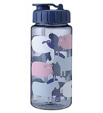 Petit Jour Paris Water Bottle - Navy w. Farm Animals