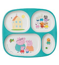 Petit Jour Paris 4 Room Plate - Melamine - Peppa Pig