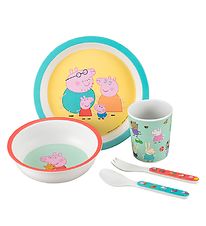 Petit Jour Paris Dinner Set - Melamine - 5 Parts - Peppa Pig