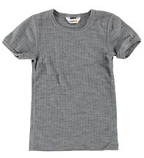 Joha T-Shirt - Wolle - Graumeliert