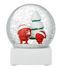 Hoptimist Lumisadepallo - Santa - : 10 cm - Punainen