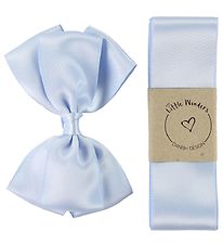 Little Wonders Baptism Ribbon w. Bow - Silk - Light Blue