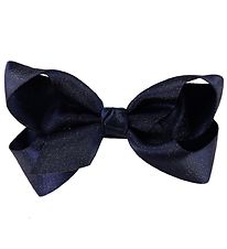 Little Wonders Haarschleife - 8 cm - Kornelia - Satin - Navy Gl