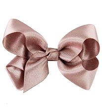 Little Wonders Bow Hair Clip - Kornelia - Satin - Dusty Rose Gli
