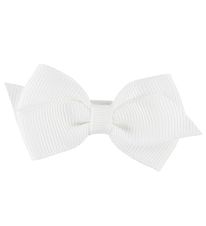 Little Wonders Hair Clip Bow - Viola - 6 cm - Grosgrain - White