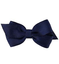 Little Wonders Bow Hair Clip - Viola - Grosgrain - Navy