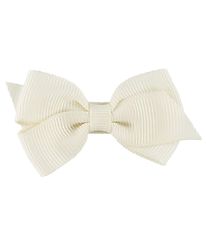 Little Wonders Hair Clip Bow - Viola - 6 cm - Grosgrain - Ivory