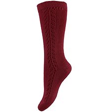 Condor Chaussettes Hautes av. Pointelle - Bordeaux