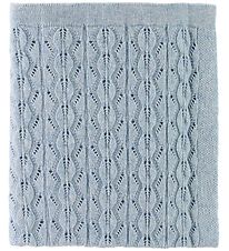 Nrgaard Madsens Couverture - Tricot/Laine - 75x100 - Bleu Clai