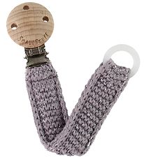Smallstuff Dummy Clip - Knitted - Purple/Glitter