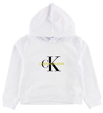 Calvin Klein Hoodie - Wit m. Logo