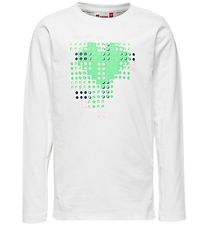 LEGO Wear Blouse - Blanc av. Vert