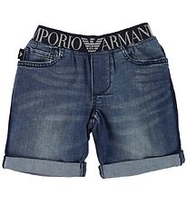 Emporio Armani Stuttbuxur - Blár Gallaefni