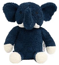 NatureZoo Peluche - 18 cm - Polaire pilou - lphant - Bleu Fonc