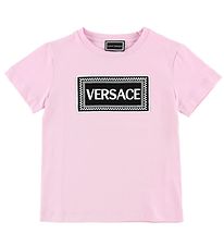 Young Versace T-Shirt - Rosa m. Logo