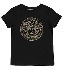 Young Versace T-Shirt - Noir av. Mduse/Rivets