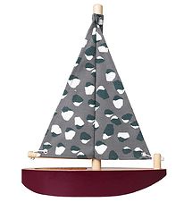 Nofred Boat - Wood - Bordeaux/Grey