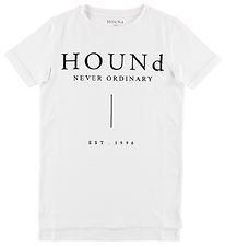 Hound T-Shirt - Wit m. Logo