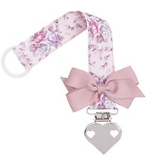 Little Wonders Pacifier Clip - Floral w. Bow/Heart