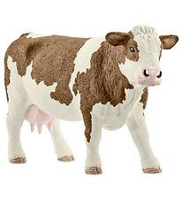 Schleich Dýr - Rauðflekkótt Kýr - H: 8 cm 13801