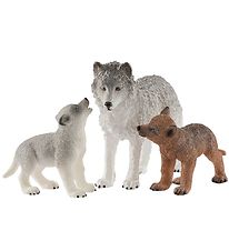 Schleich Wild Life - 9 cm - Wolf & Cubs 42472