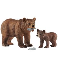 Schleich Wild Life - Grizzly Bear & Cub 42473