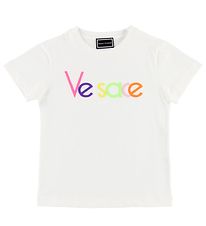 Young Versace T-Shirt - Wit m. Kleuren