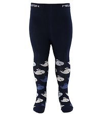 Melton Tights - Navy w. Whales