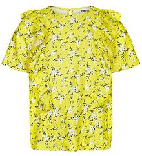 Cost:Bart T-Shirt - Etty - Jaune av. Fleurs