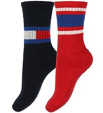 Tommy Hilfiger Socks - 2-Pack - Flag - Red/Black