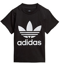 adidas Originals T-shirt - Trefoil - Svart m. Logo