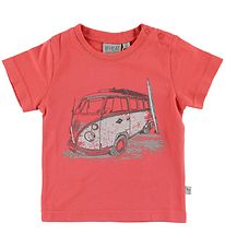 Wheat T-Shirt - Surf Car - Spiced Coral