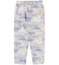 Wheat Pantalon - Elna - Bleu av. Imprim