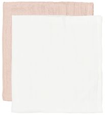 CAMA Copenhagen Muslin Cloths - 65x40 - 2-Pack - White/Powder