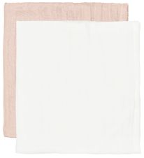 CAMA Copenhagen Hydrofiele Doek - 2-pack - 65x40 - Wit/Poeder