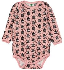 Smfolk Bodysuit L/S - Silver Pink/Kenzie's Carousel